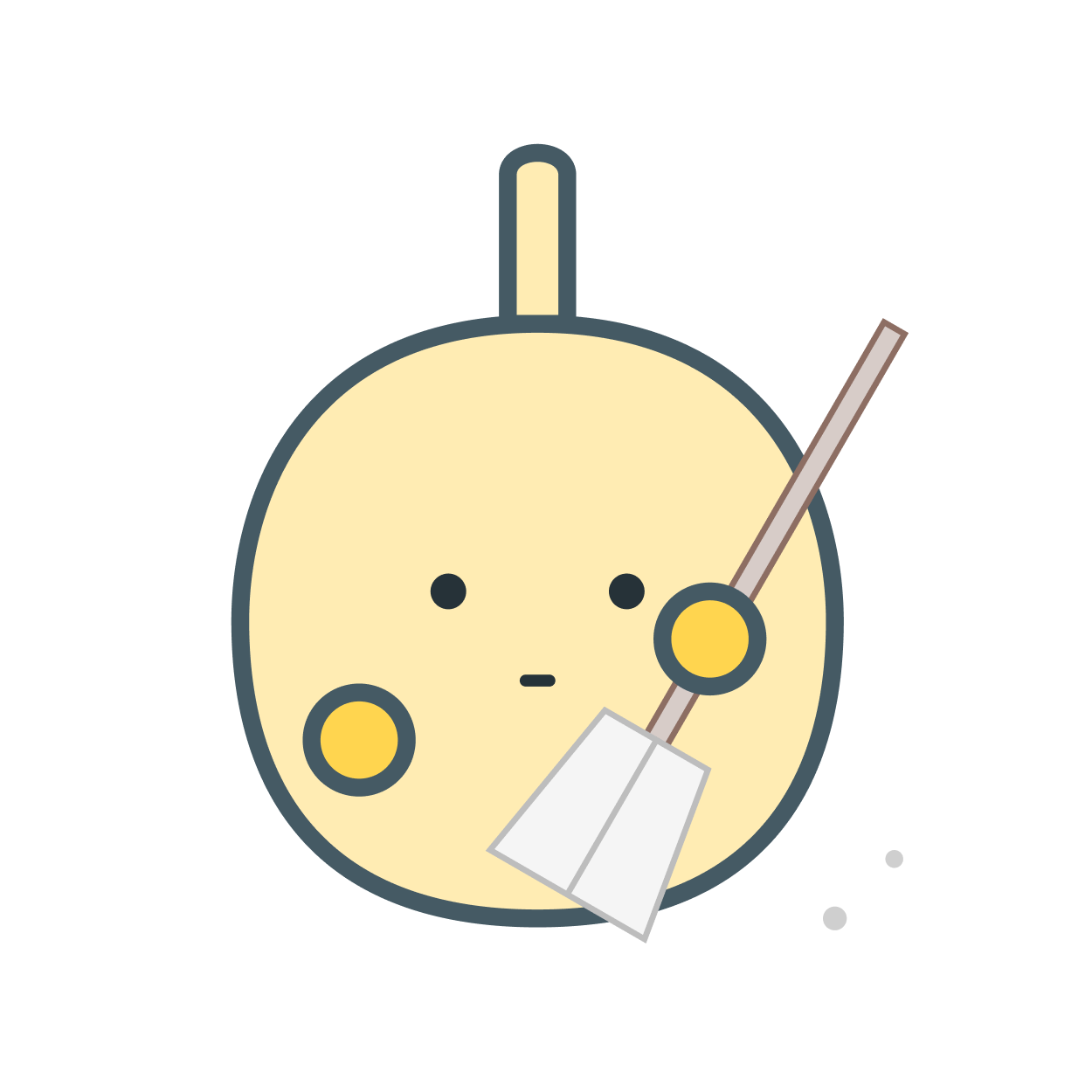 掃除するピング